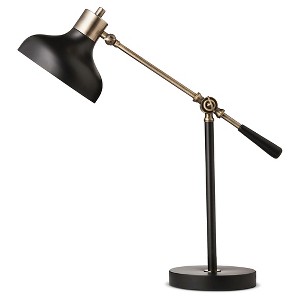 Crosby Schoolhouse Desk Lamp Black Includes Energy Efficient Light Bulb - Threshold , Size: Lamp with Energy Efficient Light Bulb