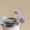 Swtroom Silicone Straw Covers Cap with Handle 0.4in/10mm 4pcs - 4 of 4