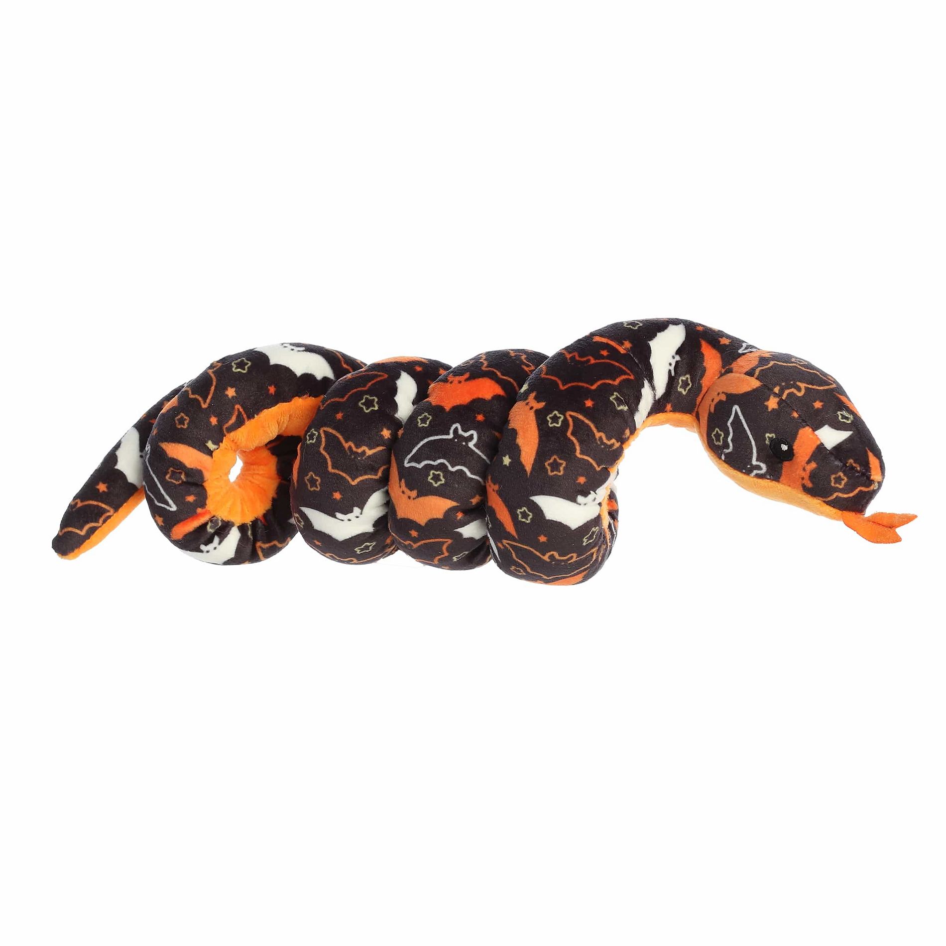 Aurora Small Night Flight Snake Snake Spooky Stuffed Animal Multicolor 8"