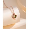 Molenia Heart Birthstone Necklace for Women 925 Sterling Silver Rose Gold Necklace Pendant Jewelry Christmas Anniversary Birthday Gifts for Her - 4 of 4