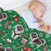 DSANE Keeshond Christmas Christmas Throw Blanket Soft Fleece Christmas Blanket Cozy Flannel Throw for Couch Bed - 4 of 4