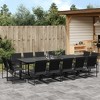 vidaXL Patio Dining Set Garden Table and Chairs Outdoor Furniture Textilene - 2 of 4