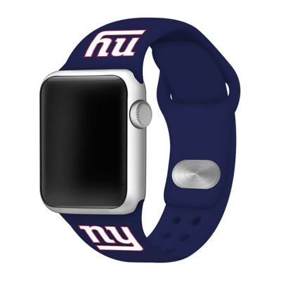 NFL New York Giants Apple Watch Compatible Silicone Band 42mm - Blue