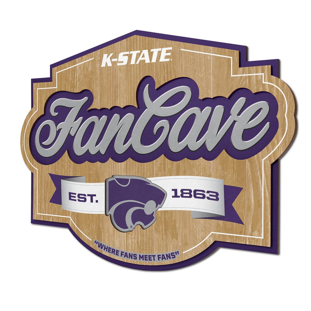 Photos - Coffee Table NCAA Kansas State Wildcats Fan Cave Sign