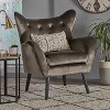 NicBex Velvet Accent Chair,Upholstered Living Room Chairs with Mid-Height Curved Backrest,Modern Armchair,Accent Chairs for Living Room - 2 of 4
