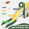 Kids Slide Playset Structure 9 in 1, Freestanding Spaceship Set with Slide and Basketball Hoop for Toddlers, Kids Climbers Playground - 3 of 4