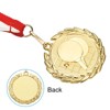 Unique Bargains Table Tennis Zinc Alloy Corrosion-Resistant Detachable Neck Strap Award Medals Gold 2 Pcs - 4 of 4