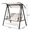 Tangkula Outdoor Patio Swing Loveseat Hammock Hanging Chair Beige - 3 of 4