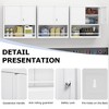 Wall-Mount Metal 2-Door Storage Cabinet with Adjustable Shelves, Lockable Steel Pantry & Organizer for Kitchen, Office, Garage - 2 of 4