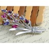 Anna-Kaci Multicolored Crystal Rhinestone Flower Floral Bouquet Wedding Banquet Brooch Pin - Multicolor - 2 of 4