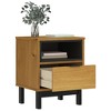 vidaXL Bedside Cabinet FLAM 15.7 in.x13.8 in.x19.7 in. Solid Wood Pine - 3 of 4