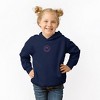 The Juniper Shop Embroidered Smiley Face Outline Toddler Graphic Hoodie - 2 of 3