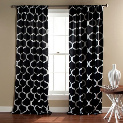 2pk 52"x84" Blackout Geo Window Curtain Panels - Lush Décor