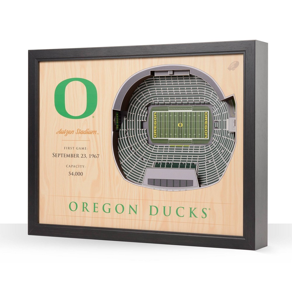 Photos - Other Decoration NCAA Oregon Ducks 25-Layer StadiumViews 3D Wall Art