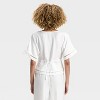 Women's Dolman Sleeve Ladder Stitch V-Neck Blouse - A New Day™ - 2 of 3