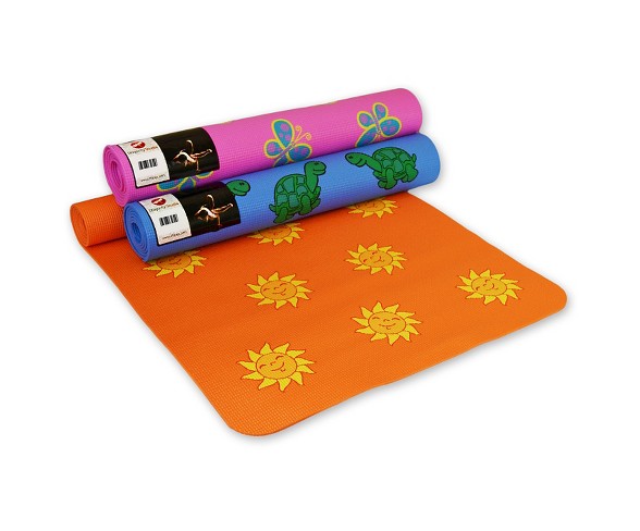 DragonFly Studio&#174; Kids' Yoga Mat - Pink Butterfly (4mm)