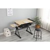 CENGHU Adjustable Tilt Desktop Multifunctional Desk with Drawers, Writing Desks with Storage & Stool, Home Office Desk, Drawing Drafting Table Desk - 2 of 4