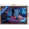 Trends International Lofi Girl - 4 A.M. Framed Wall Poster Prints - 3 of 4