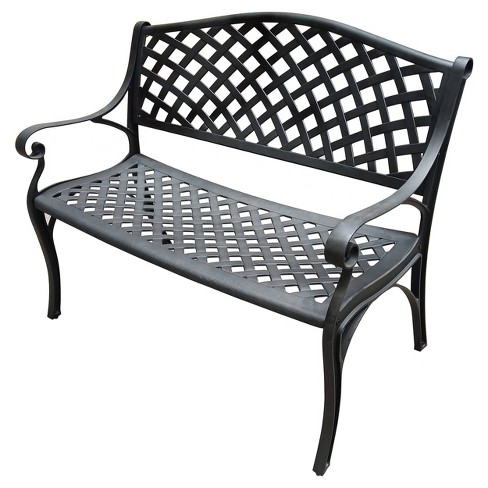 Target black outdoor bench sale