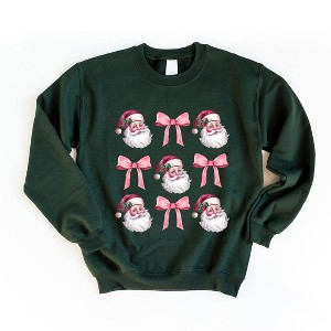 Simply Sage Market Women's Graphic Sweatshirt Coquette Santa Chart - 1 of 4