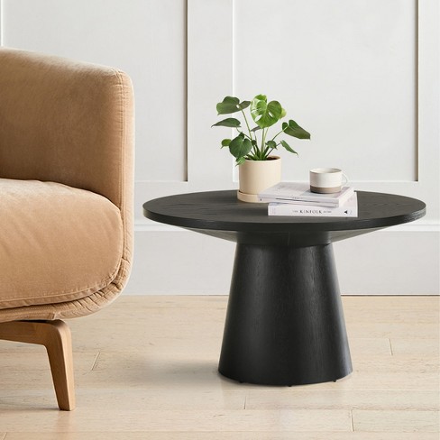 Dwen Small Console Tables, 22'' Width With Grain Paper Round Top ...