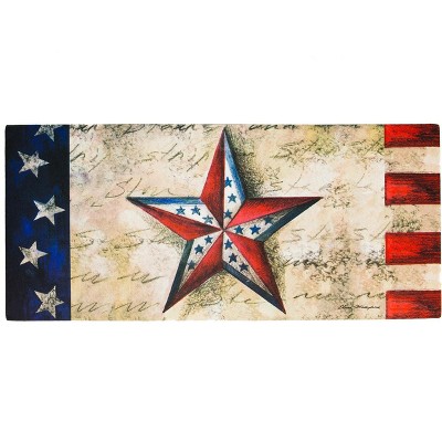 Evergreen Flag Stars on Star Sassafras Switch Mat