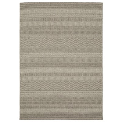 Oriental Weavers Caicos CA06A Grey / Light Grey Indoor /Outdoor Area Rug - 5'3" x 7'3"