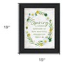 HomeRoots Spring Reminder Black Framed Print Wall Art - 3 of 3