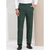 Lars Amadeus Men's Plaid Regular Fit Formal Business Dress Pants - 2 of 4