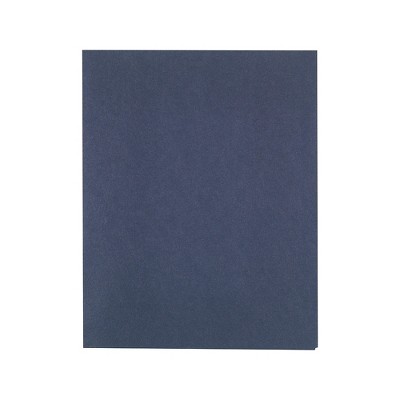 Staples School Grade 2 Pocket Folder with Fasteners Navy 25/BX 27547-CC