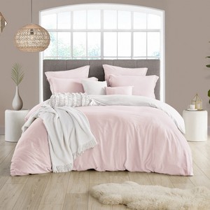 Swift Home | 3-Piece Reversible Solid Microfiber Duvet Cover Set (Comforter/Duvet Insert Not Included) - 1 of 4