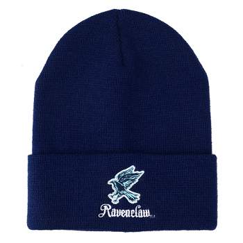 Harry Potter Ravenclaw Eagle Navy Embroidered Logo Cuffed knitted Beanie