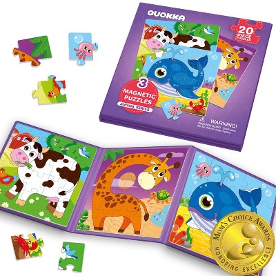 QUOKKA Magnetic Puzzle Book for Toddlers 3-5