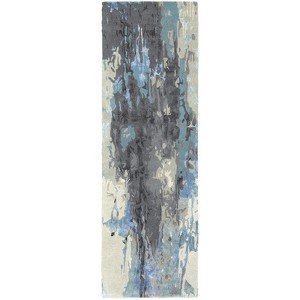 Oriental Weavers Galaxy 21906 Blue/ Grey Indoor Area Rug - 2'6" x 8' - 1 of 3