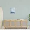 Stupell Industries Nautical Blue Sailboat Tranquil Coastal Water Watercolor Painting, 16" x 20" - 2 of 4