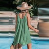 Women's Loose Scoop Neck Mini Cover-Up Dress - Cupshe - 2 of 4