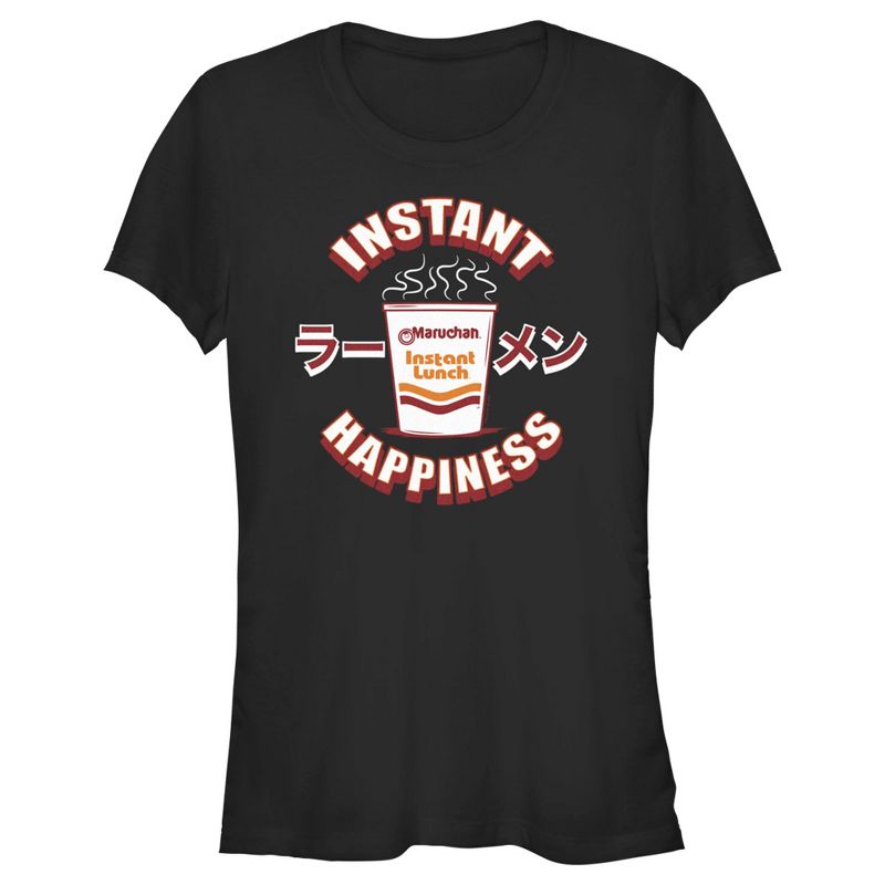 Juniors Womens Maruchan Instant Happiness T-Shirt, 1 of 5