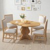 Mshliw Farmhouse 5-Piece Extendable Dining Table Set with 4 Upholstered Chairs, Wood Dining Set with 15.7" Leaf for Dining Room and Kitchen - 2 of 4
