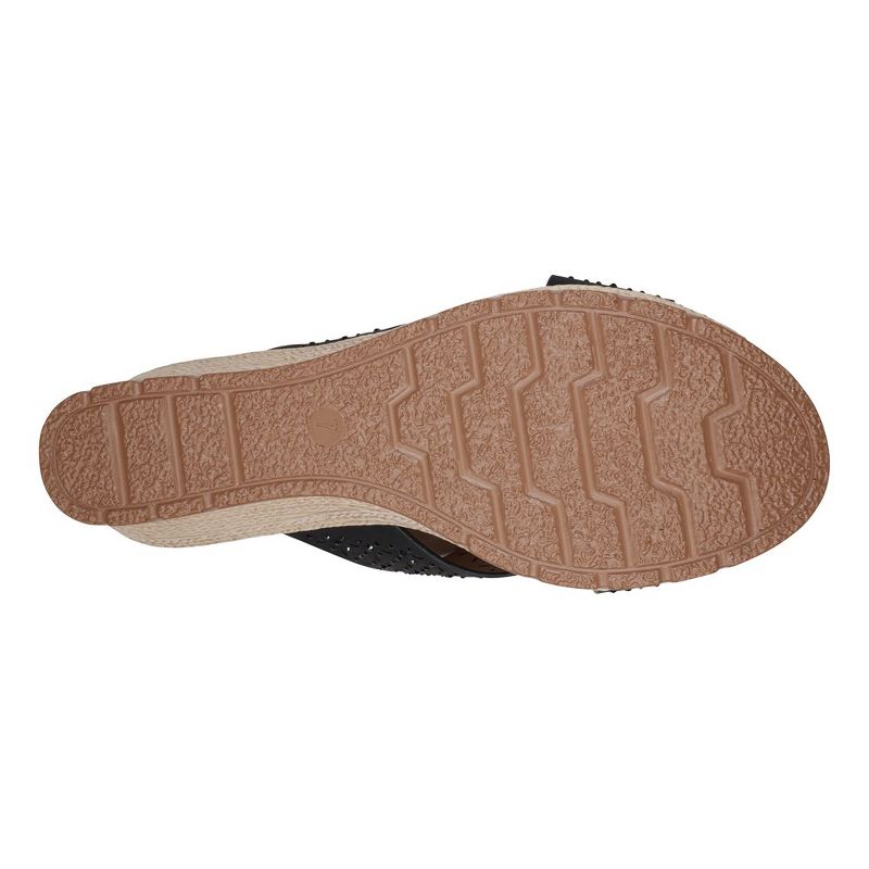 GC Shoes Malia Embellished Cross Strap Comfort Slide Wedge Sandals, 5 of 6
