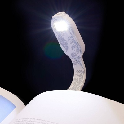 Flexilight Rechargeable White Flowers Booklight