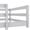 SEVOBAL Kids Beds Full Size Montessori Floor Bed with Fence Sturdy Pine Wood Easy Assembly for Kids in Modern Bedrooms, Grey, 80.51"*11.42"*3.94" - 4 of 4