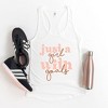 Simply Sage Market Women's Just A Girl With Goals Racerback Tank - 2 of 4