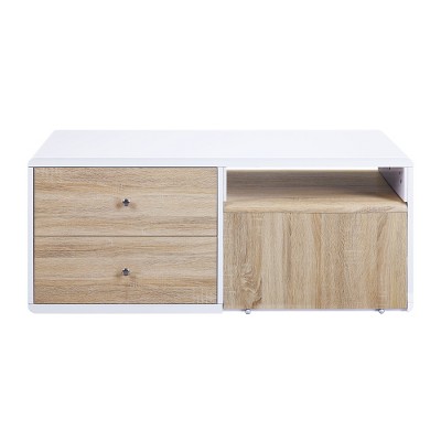 Verux White High Gloss Finish Coffee Table