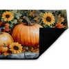 Stupell Industries Autumn Pumpkins on Ledge Printed Outdoor Door Mat, design by Creative Studio, 18"x30" - 2 of 4
