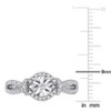 EVERLY JEWELRY | Sterling Silver 1/3 CT TW Diamond Crossover Engagement Ring - 4 of 4