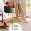 StorageBud Round Ottoman with Storage, Boucle Storage Ottoman, Modern Foot Stool Ottoman for Living Room and Bedroom - 4 of 4
