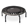 JumpSport 350 Indoor Fitness Trampoline – 39in Lightweight – Black With White Frame