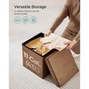 SONGMICS Storage Ottoman Bench Leather Ottoman with Storage - 4 of 4