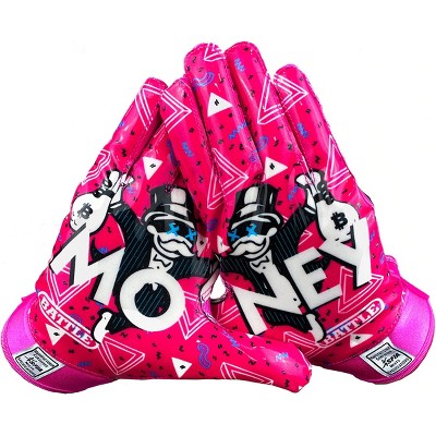 Battle Sports Adult Filthy Rich Football Receiver Gloves - Lemonade : Target