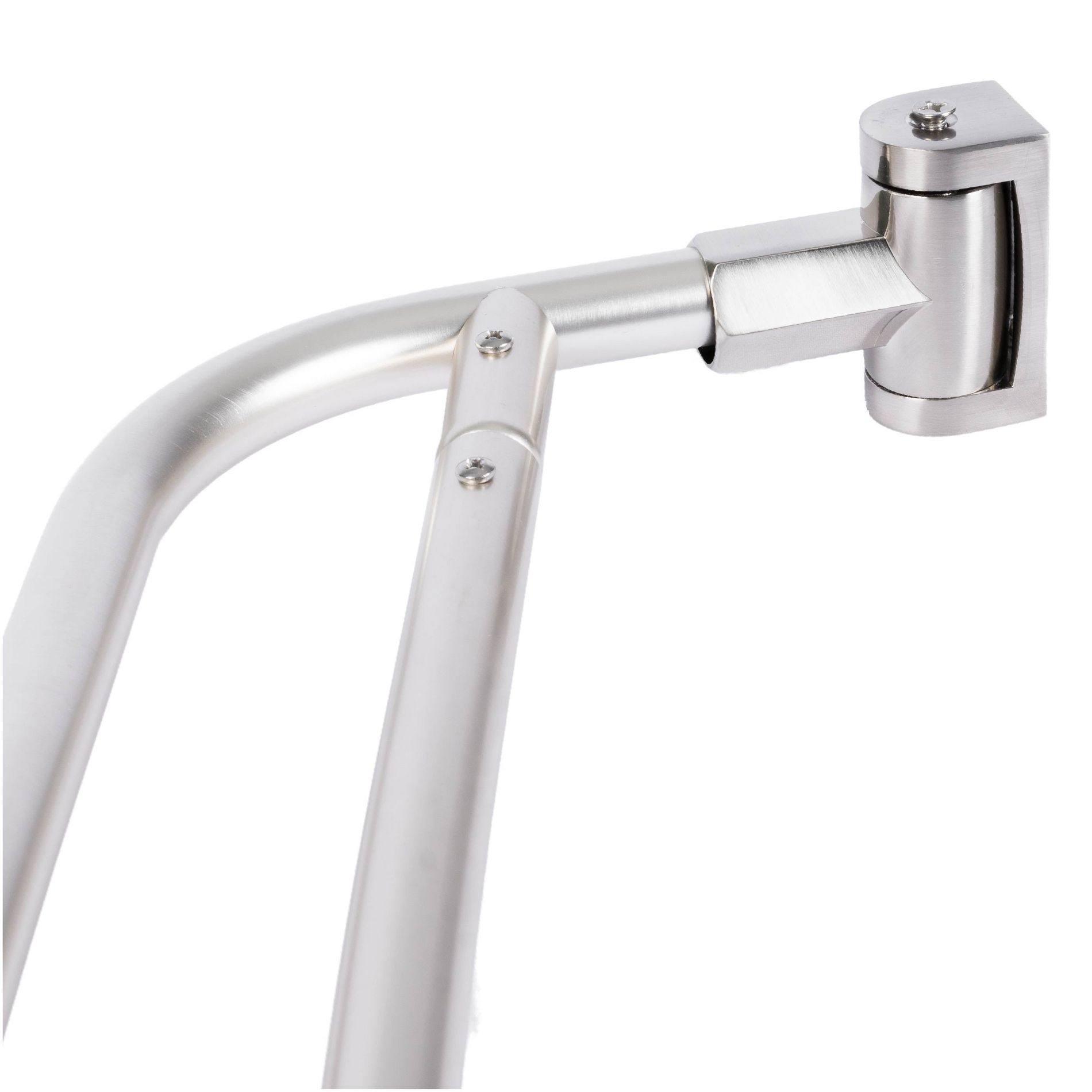 44 in. to 70 in. Double Curved Shower Rod (Brushed Nickel Finish) by Utility Sink